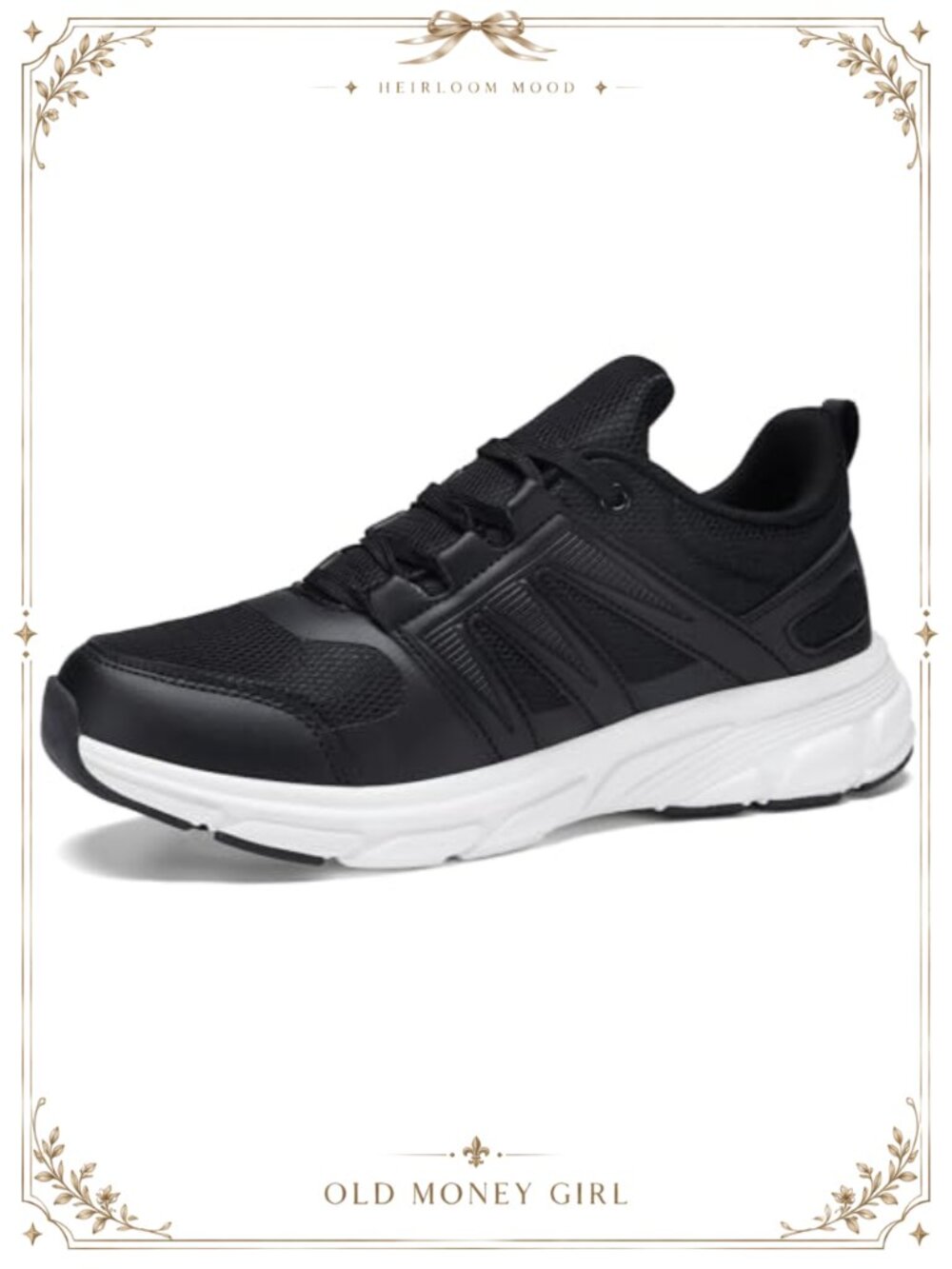 Women's Breathable Mesh Non-Slip Running Sneakers Lace-Up Athletic Shoes